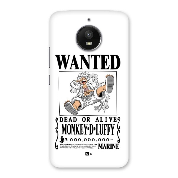 Munkey D Luffy Wanted  Back Case for Moto E4 Plus