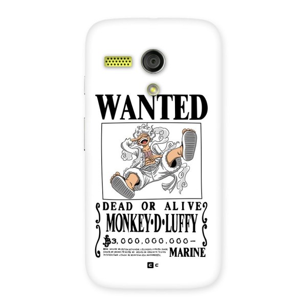 Munkey D Luffy Wanted  Back Case for Moto G