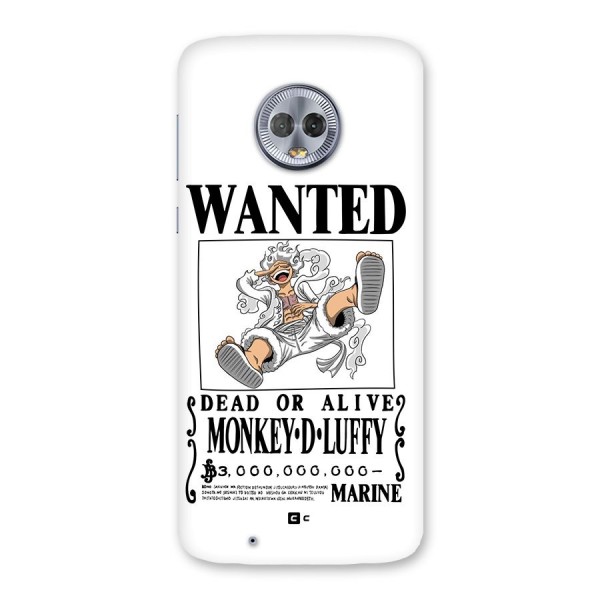 Munkey D Luffy Wanted  Back Case for Moto G6