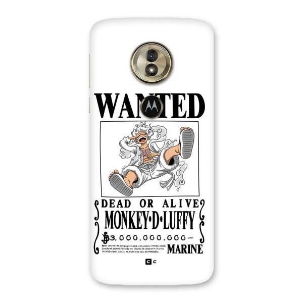 Munkey D Luffy Wanted  Back Case for Moto G6 Play