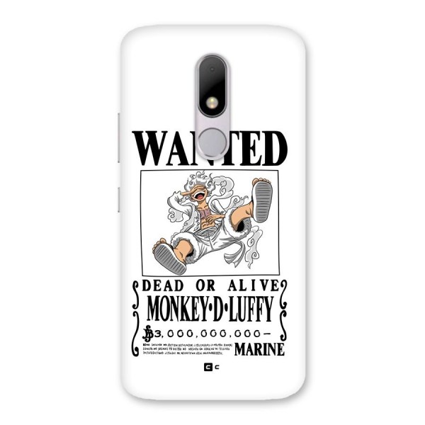 Munkey D Luffy Wanted  Back Case for Moto M