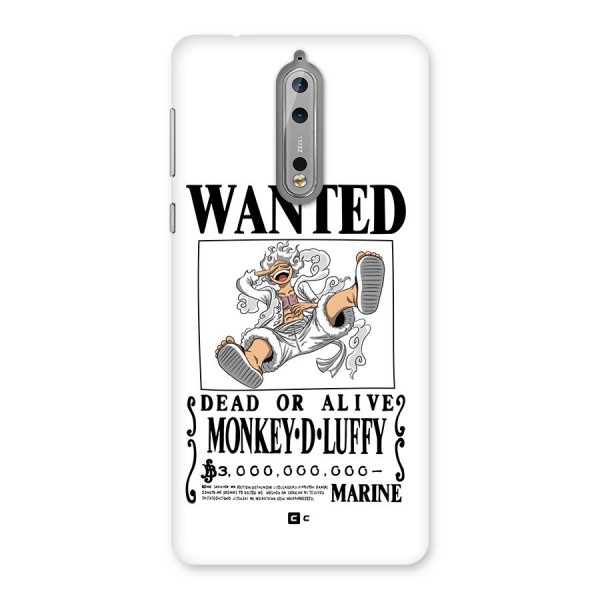 Munkey D Luffy Wanted  Back Case for Nokia 8