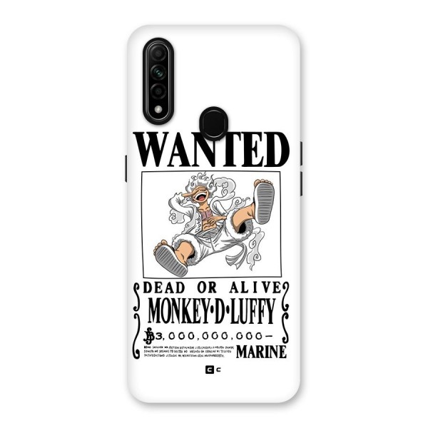 Munkey D Luffy Wanted  Back Case for Oppo A31