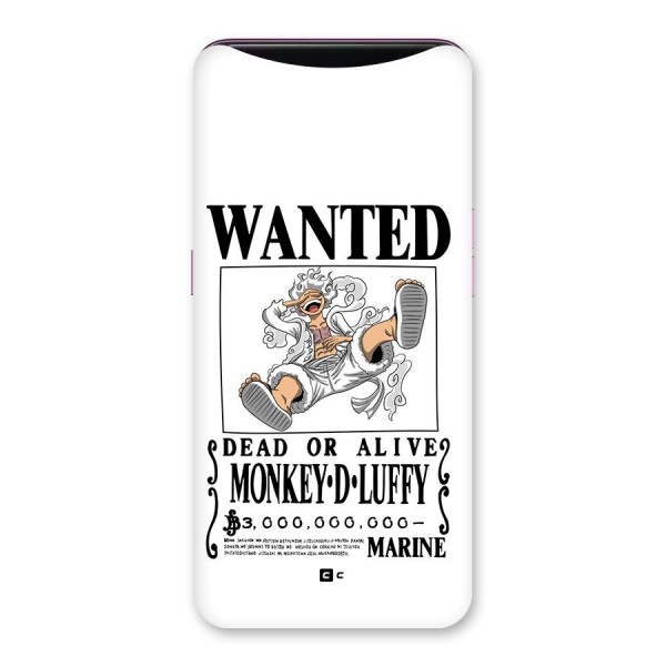 Munkey D Luffy Wanted  Back Case for Oppo Find X