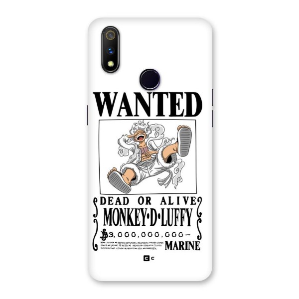 Munkey D Luffy Wanted  Back Case for Realme 3 Pro