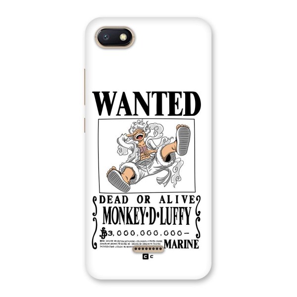 Munkey D Luffy Wanted  Back Case for Redmi 6A