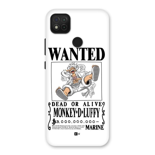 Munkey D Luffy Wanted  Back Case for Redmi 9 Activ