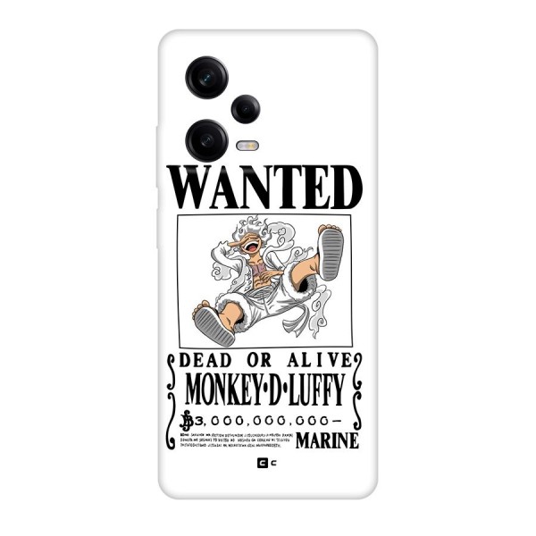 Munkey D Luffy Wanted  Back Case for Redmi Note 12 Pro