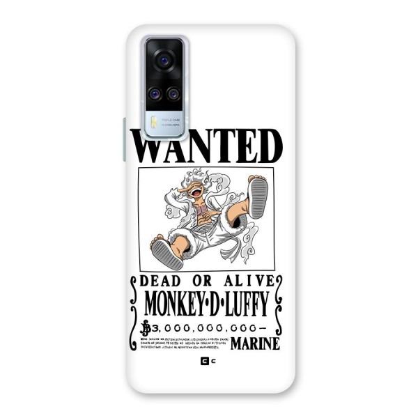 Munkey D Luffy Wanted  Back Case for Vivo Y51