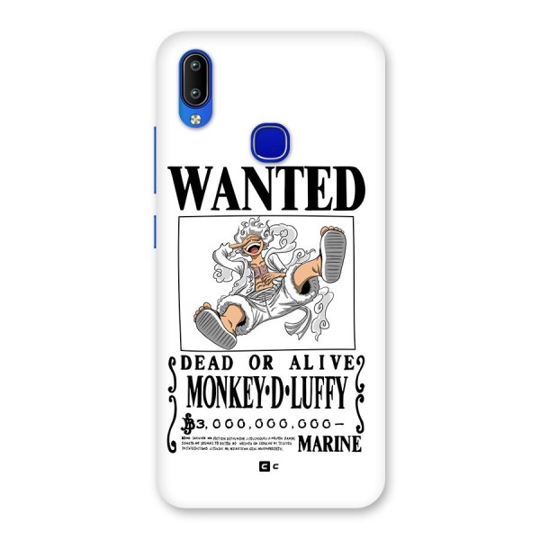 Munkey D Luffy Wanted  Back Case for Vivo Y91