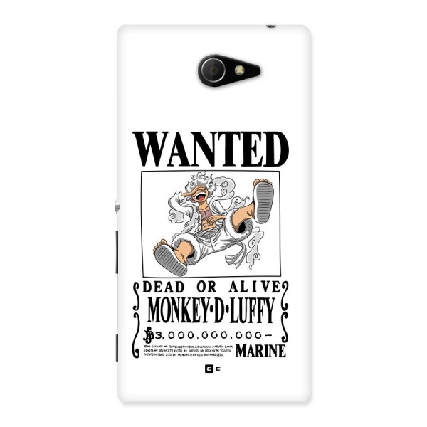 Munkey D Luffy Wanted  Back Case for Xperia M2