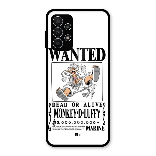 Munkey D Luffy Wanted  Glass Back Case for Galaxy A23