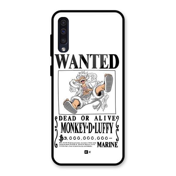 Munkey D Luffy Wanted  Glass Back Case for Galaxy A50