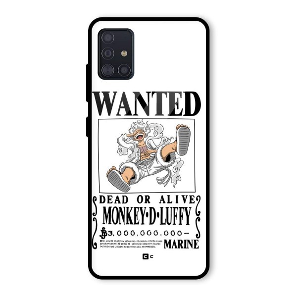 Munkey D Luffy Wanted  Glass Back Case for Galaxy A51