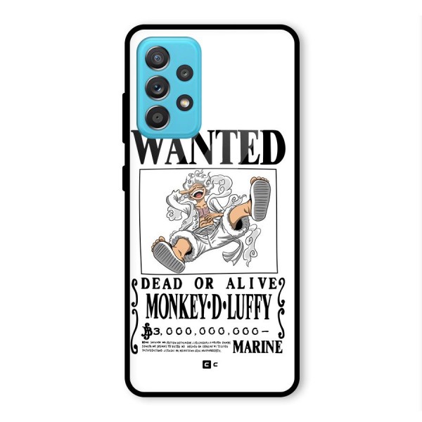 Munkey D Luffy Wanted  Glass Back Case for Galaxy A52