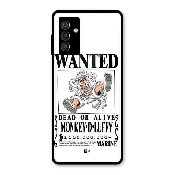 Munkey D Luffy Wanted  Glass Back Case for Galaxy M13