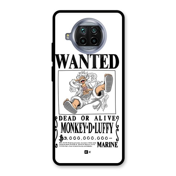 Munkey D Luffy Wanted  Glass Back Case for Mi 10i