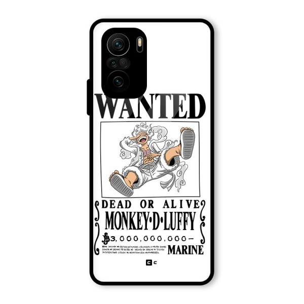 Munkey D Luffy Wanted  Glass Back Case for Mi 11x