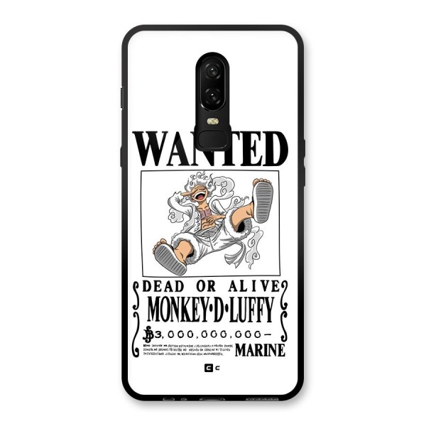 Munkey D Luffy Wanted  Glass Back Case for OnePlus 6