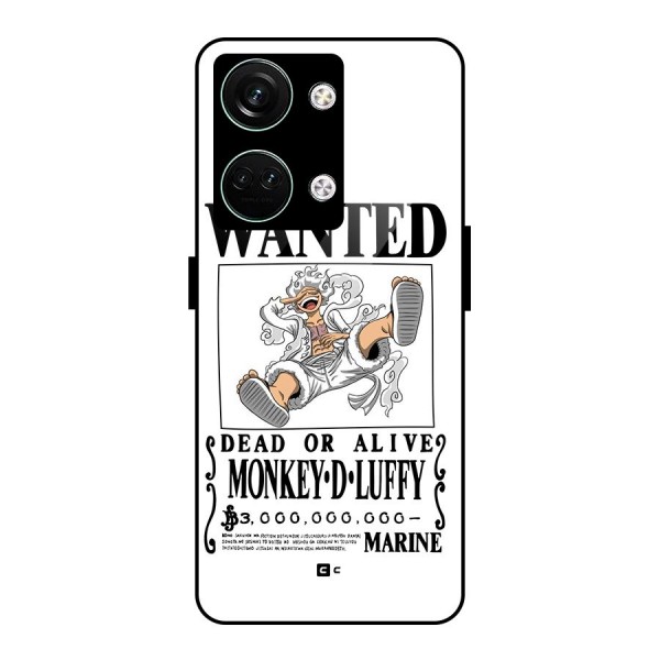 Munkey D Luffy Wanted  Glass Back Case for Oneplus Nord 3