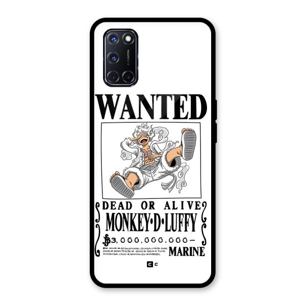 Munkey D Luffy Wanted  Glass Back Case for Oppo A52