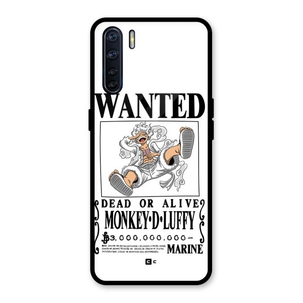 Munkey D Luffy Wanted  Glass Back Case for Oppo F15