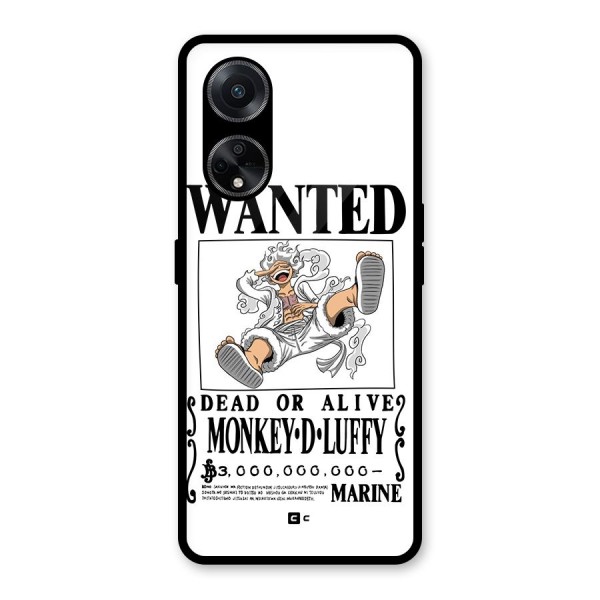 Munkey D Luffy Wanted  Glass Back Case for Oppo F23