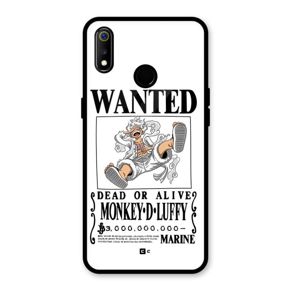 Munkey D Luffy Wanted  Glass Back Case for Realme 3i