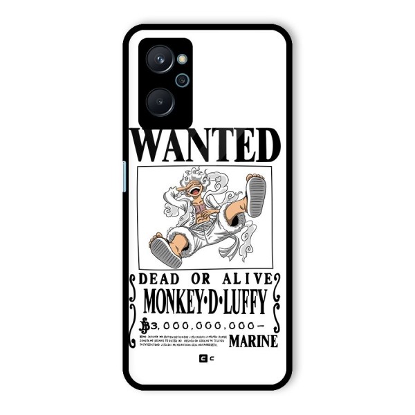 Munkey D Luffy Wanted  Glass Back Case for Realme 9i