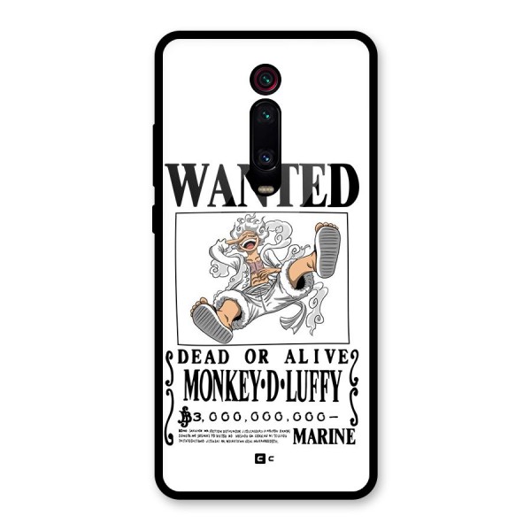 Munkey D Luffy Wanted  Glass Back Case for Redmi K20