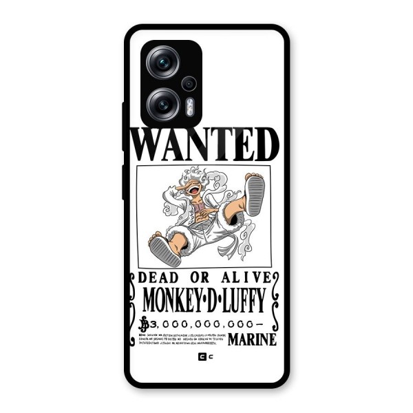 Munkey D Luffy Wanted  Glass Back Case for Redmi K50i