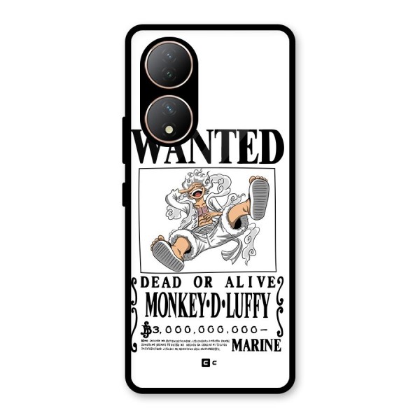 Munkey D Luffy Wanted  Glass Back Case for Vivo T2