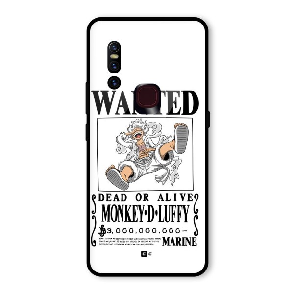 Munkey D Luffy Wanted  Glass Back Case for Vivo V15