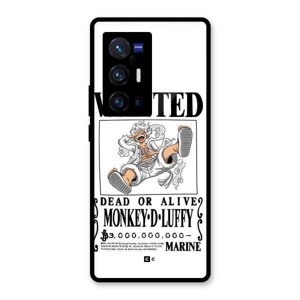 Munkey D Luffy Wanted  Glass Back Case for Vivo X70 Pro Plus