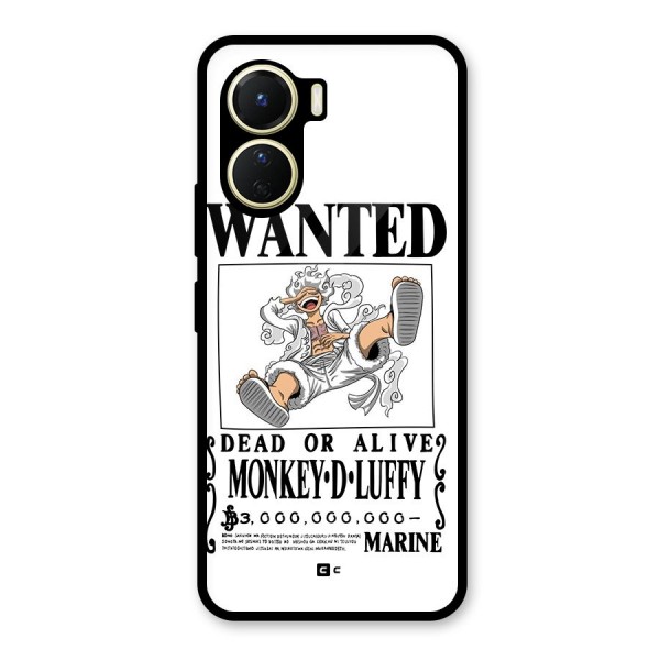 Munkey D Luffy Wanted  Glass Back Case for Vivo Y16