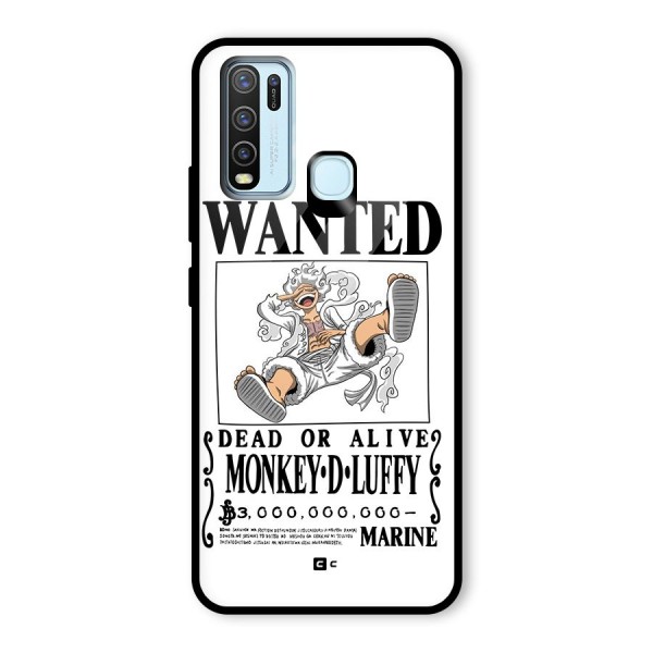 Munkey D Luffy Wanted  Glass Back Case for Vivo Y50