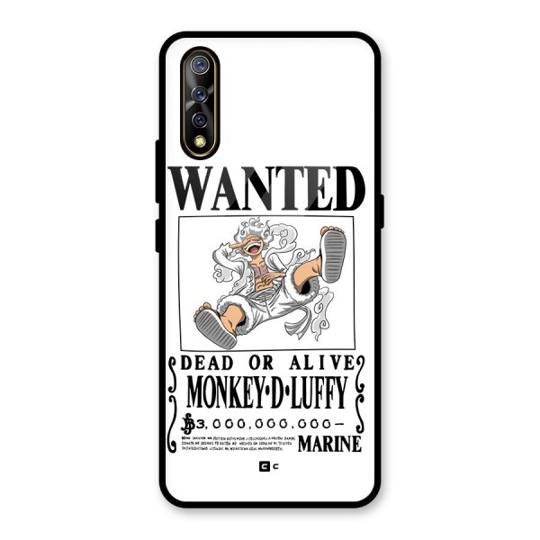 Munkey D Luffy Wanted  Glass Back Case for Vivo Z1x