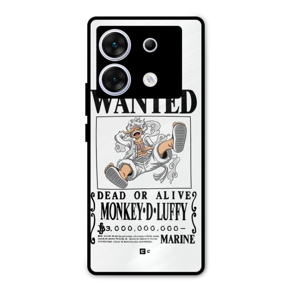 Munkey D Luffy Wanted  Metal Back Case for Infinix Zero 30 5G