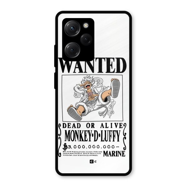 Munkey D Luffy Wanted  Metal Back Case for Poco X5 Pro