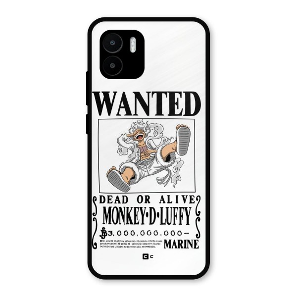 Munkey D Luffy Wanted  Metal Back Case for Redmi A2