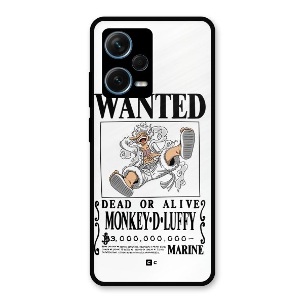 Munkey D Luffy Wanted  Metal Back Case for Redmi Note 12 Pro Plus 5G