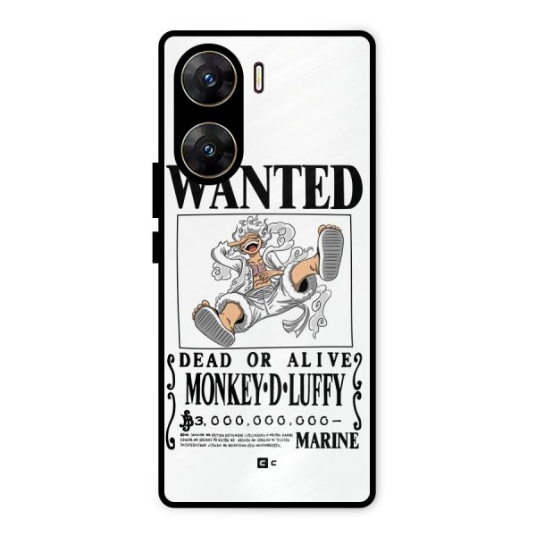 Munkey D Luffy Wanted  Metal Back Case for Vivo V29e