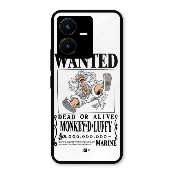 Munkey D Luffy Wanted  Metal Back Case for Vivo Y22s