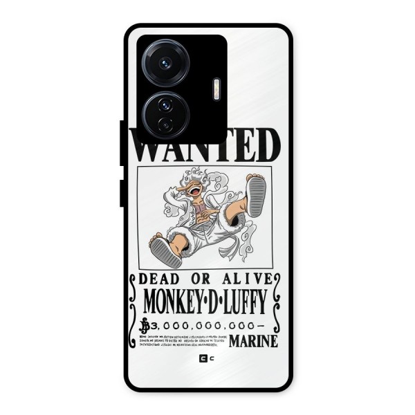 Munkey D Luffy Wanted  Metal Back Case for iQOO Z6