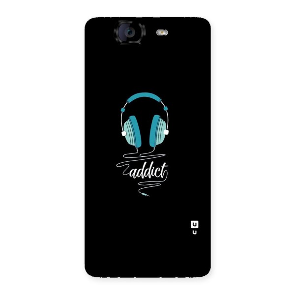 Music Addict Back Case for Canvas Knight A350