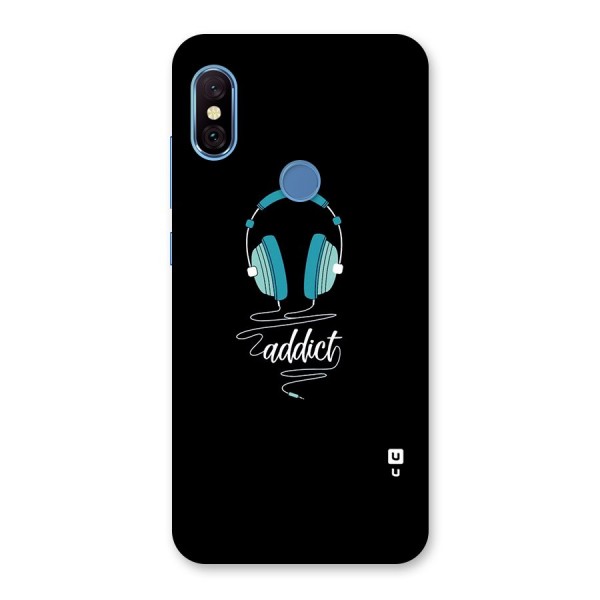 Music Addict Back Case for Redmi Note 6 Pro