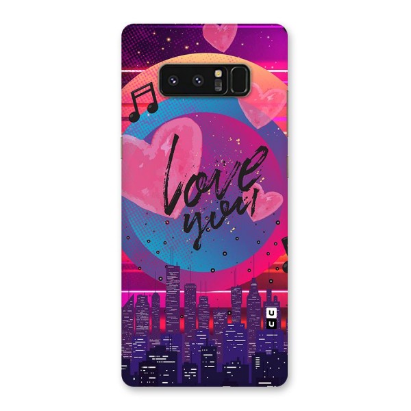 Music City Love Back Case for Galaxy Note 8