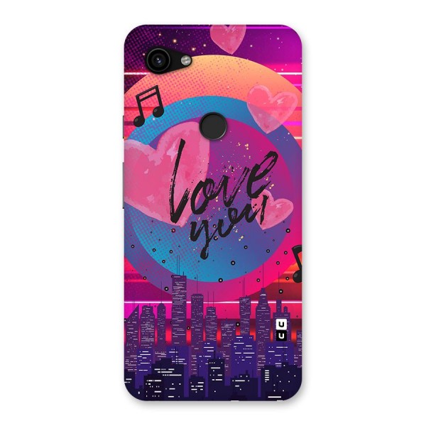 Music City Love Back Case for Google Pixel 3a XL