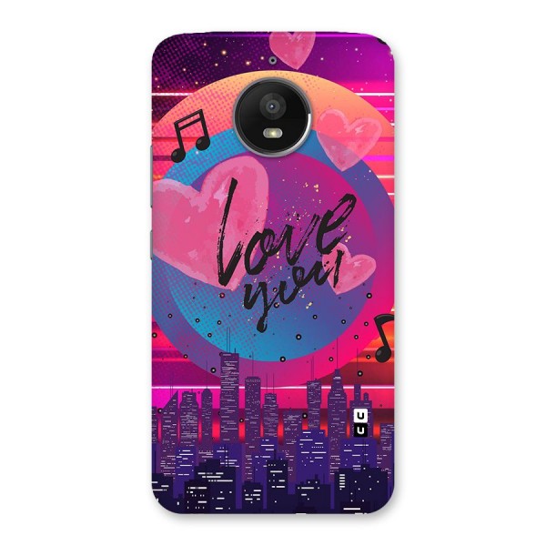 Music City Love Back Case for Moto E4 Plus