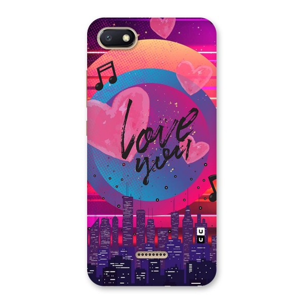 Music City Love Back Case for Redmi 6A